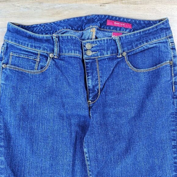 💇♀️Seven7 Blue Dark Wash Bootcut Jeans Size 18 - Picture 6 of 13